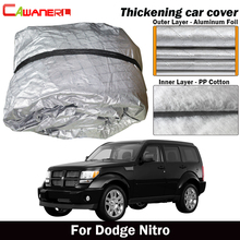 Clâminas capa para carros dodge nitro três camadas, capa de algodão grosso, anti-uv, proteção contra o sol, chuva, neve, à prova d'água 2024 - compre barato