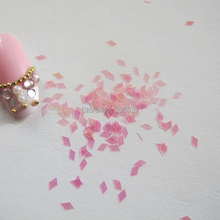 Arte de unha com brilho para decoração, decoração de unhas de glitter rosa 2024 - compre barato