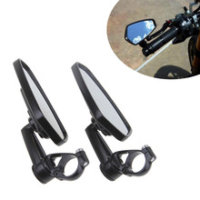 Espejos retrovisores universales para manillar de motocicleta, retrovisores de aluminio de 7/8 "y 22mm, color negro, 1 par 2024 - compra barato