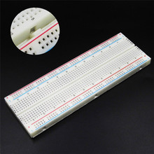 MB-102 Solderless Breadboard Protoboard 830 Tie Points 2 buses Test Circuit PCB Bread Board Test Develop DIY 2024 - buy cheap