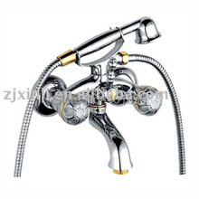 L15809 - Luxury Wall Mounted Chrome Finish Brass Material of Double Handle Bath Faucet 2024 - buy cheap