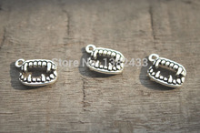 40pcs--Fangs Charms, Antique Tibetan Silver Vampire Teeth charm pendants 16x13mm 2024 - buy cheap