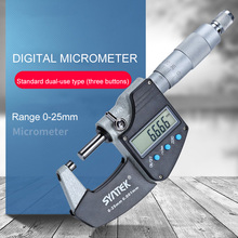 0-25 мм цифровой микрометр электронный Внешний микрометр измерительный инструмент 0,001 мм метрический/дюймовый 3-кнопочный цифровой штангенц... 2024 - купить недорого