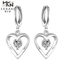silver plated Female ornaments E626  New supplies earrings fashion high quality Bridal Jewelry heart Dangle earrings 2024 - buy cheap