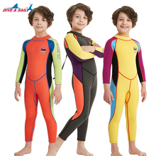 Traje de neopreno térmico para niños, traje de baño de cuerpo completo, Anti-UV, mantiene el calor, para Surf, 95-2,5 cm de altura, 145 MM 2024 - compra barato