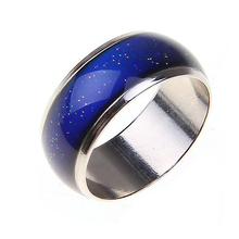 Кольцо из нержавеющей стали, меняющее цвет, кольцо настроения, чувство/эмоциональная температура, ширина 6 мм, умное ювелирное изделие, кольцо, лампа, кольца для пар 2024 - купить недорого