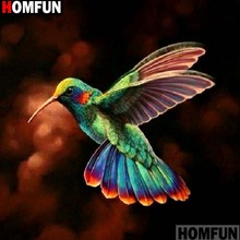 Алмазная живопись HOMFUN «Птица», алмазная вышивка с полными квадратными/круглыми стразами, 5D «сделай сам», вышивка крестиком, декоративный подарок, A14288 2024 - купить недорого