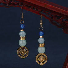 MYWINY nature stones dangle ethnic Nepal earrings vintage  fashion court jewelry 2024 - buy cheap