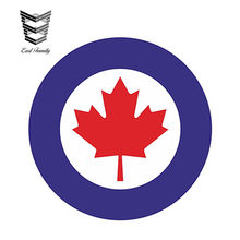 EARLFAMILY 13cm X 13cm Car Styling Canada Rcaf Air Force Roundel Vinyl Car Sticker Decal Waterproof Windows Bumper Accessories 2024 - buy cheap