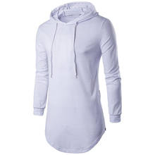 Spring men hoodies Casual long sleeves hooded pullover brand mens High Street hip hop Solid color sweatshirt slim Streetwear 2024 - buy cheap