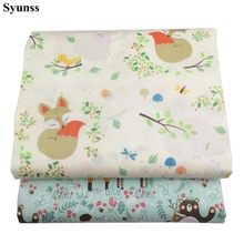 Syunss tecido de algodão estampado diy, tecido para costura artesanal, de urso, flecha, para bebês, roupa de cama 2024 - compre barato