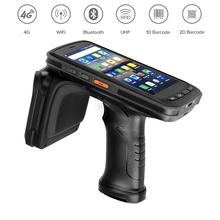 High Quality Mobile Data Collector Handheld PDA terminal 4G Android 6.0 1D / 2D Barcode Scanner with UHF RFID reader Pistol Grip 2024 - buy cheap