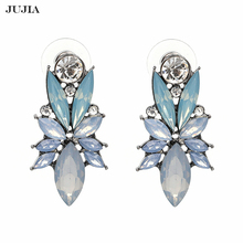 Wholesale 2020 Women Factory Wholesale Statement Earrings Trendy Jewelry Elegant Shiny Crystal Stud Earrings For Women 2024 - buy cheap