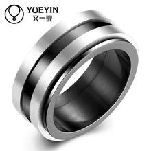 Новое модное кольцо из титановой стали для мужчин свадебные наборы кольца на палец высокое качество кристалл Новый дизайн кольцо по оптовой цене R016-A-8 2024 - купить недорого