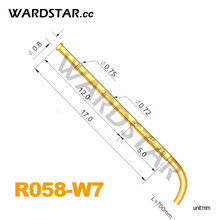 Sondas de Medición de resorte, 100 Uds., longitud de R058-W7, 17mm, 700mm 2024 - compra barato