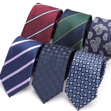 Corbata a rayas Para Hombre, Corbatas de Jacquard formales de 7CM, accesorios de la camisa Para Hombre 2024 - compra barato