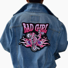 BAD GIRL Iron On Patch Embroidered Applique Sewing Label punk biker Patches Clothes Stickers Apparel Accessories Badge 2024 - buy cheap
