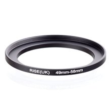 original RISE(UK) 49mm-58mm 49-58mm 49 to 58 Step Up Ring Filter Adapter black 2024 - buy cheap