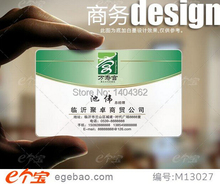 Customized business card printing Plastic transparent /White ink PVC Business Card one faced printing 500 Pcs/lot NO.2011 2024 - buy cheap