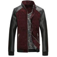 PU Leather Jackets Plus Size jaqueta masculina Autumn Coats Men Outerwear Stand Collar Male Jacket Slim Fit chaquetas hombre 2024 - buy cheap