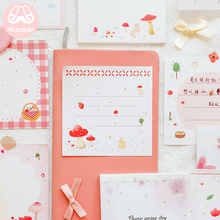 Mr Paper 30pcs/lot 4 Designs Kawaii Mushroom Flower Pink Square Memo Pads Loose Leaf Notepad Diary Creative Stationery Memo Pads 2024 - buy cheap
