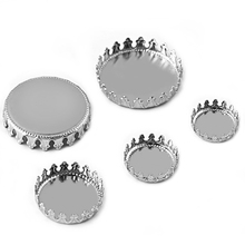 30pcs 12mm 15mm 20mm Inner Size Stainless Steel Material Simple Style Cabochon Base Cameo Setting Charms  Tray 2024 - buy cheap