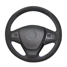 DIY Black Suede Car Steering Wheel Cover for BMW F25 X3 2011-2017 F15 X5 2014 Accessories Parts 2024 - buy cheap