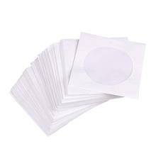 95Pcs Mini Protective White Paper CD DVD Disc Storage Bag Case Envelopes Flap 2024 - buy cheap