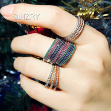 Женское кольцо с фианитом SINZRY, классический дизайн 2024 - купить недорого