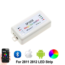 SP104/105E RGB controller Bluetooth WS2811 WS2812B ws2812 led dimmer SK6812 RGB RGBW APA102 WS2801 pixels Led Strip IOS Andro 2024 - buy cheap