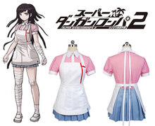 Super DanganRonpa 2 Cosplay Goodbye Despair Mikan Tsumiki Cosplay Costume Girl Top Skirt Dress Anime Halloween Cosplay Costumes 2024 - buy cheap