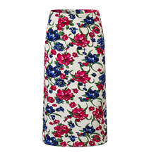 Women Summer Print Flowers Pencil Skirt Casual Mid-calf Plus Size Faldas Mujer Moda Jupe Femme 2024 - buy cheap