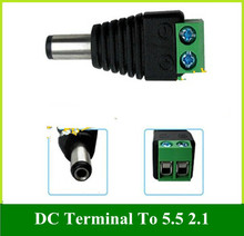 Monitor de fuente de alimentación DC 5,5*2,1mm conector macho cabeza de soldadura libre con terminales DC 200 piezas 2024 - compra barato
