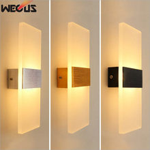 Aluminum + Acrylic Wall Lamp Modern 90-260v  Led Wall Light Bedroom Bathroom Wall Lamps for Living Room 2024 - buy cheap