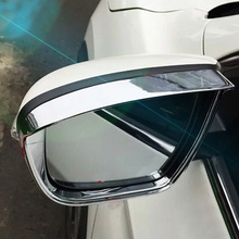 For Nissan NAVARA NP300 Accessories 2015 2016 2017 2018 ABS Chrome Car rearview mirror block rain frame Cover trim Styling 2pcs 2024 - buy cheap