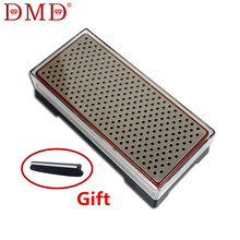 DMD New double side diamond whetstone knife sharpener sharpening stone grindstone with cover 400 1000 grit 2024 - buy cheap