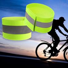 Safety Reflective Belt Bands Snap Arm Band Elasticated Wristband Ankle Leg Straps Reflector Tape Sports Night Running Armband 2024 - buy cheap