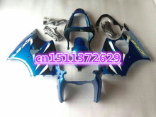 Лидер продаж Обтекатели для Kawasaki ZX-6R 2000-2001 2002 Ninja 636 синий белый черный Обтекатели ZX6R 00 01 02-Dor D injection 2024 - купить недорого