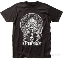 New 2019 O Neck Short Sleeves Boy Cotton Men H.P. Lovecraft- Classic Cthulhu Apparel T-Shirt - Black Cheap Custom T Shirts 2024 - buy cheap