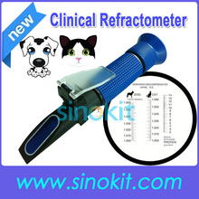 Frete grátis Cat Dog clínica veterinária e humana plástico refratômetro - P - RHC-300ATC azul 2024 - compre barato