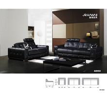 Home furniture Sectional sofa in leather full living room sofa  black color with diamond 2024 - buy cheap