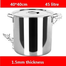 free shipping 1.5mm stainless steel bucket thick with lid for storage water bucket drums barrels stainless steel barrel soup 2024 - buy cheap