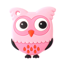 10Pcs Owl Silicone Teether Food Grade Silicone Beads Baby Teething Toys Infant Nursing Necklace Charms Pendant 2024 - buy cheap