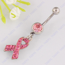 Ribbon belly bar Fashion Lady Body piercing jewelry Retail navel ring 14G 316L surgical steel bar  Nickel-free 2024 - buy cheap