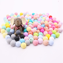 Bite Bites 100pcs 12-20mm Baby Silicone Beads Teether Round Teething Jewelry Food Grade Infant For DIY Chewable Children Goods 2024 - buy cheap
