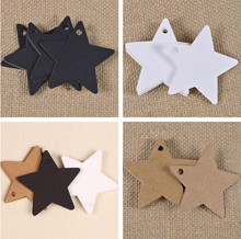 100Pcs/Pack Multi-use Star Kraft Paper Wedding Label Party Gift Card Price Luggage Tags Christmas Decoration Christmas Ornaments 2024 - buy cheap