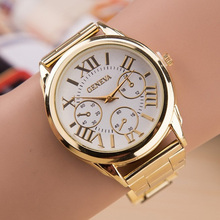 Новинка, известный бренд, модные повседневные женские Часы римскими Цифрами Кварцевые часы Женские часы из нержавеющей стали часы Relogio feminino 2024 - купить недорого