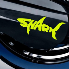 Adesivo de personalização para carros, adesivo criativo de tubarão para proteção contra arranhões e arranhões 1 peça 2024 - compre barato