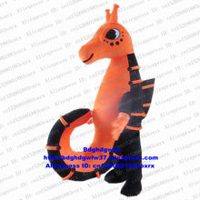 Naranja negro caballito de mar Hippocampus traje de la mascota de personaje de dibujos para adultos americano Jubileo Expo justo Motexha Spoga zx1833 2024 - compra barato