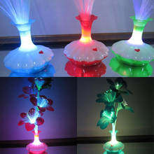 Светодиодный светильник для цветов из волоконного волокна, декоративная цветная ваза для цветов из волоконного волокна, светодиодный светильник для оптоволокна 2024 - купить недорого